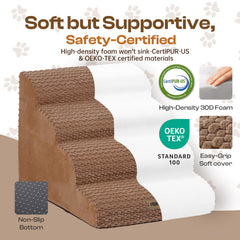 Miorun wide-steps secure footing for bed and couch access.