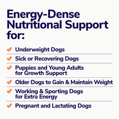 Miracle Vet weight gainer chews adult-dog-bowl scenario, helps maintain healthy weight.