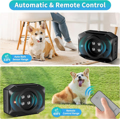 MIRAIWATIMO ultrasonic bark deterrent designed for quiet outdoor spaces.