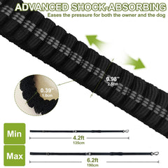 Misthis shock-absorbing bungee leash in action