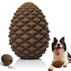 MITOCAPY Pine Cone Dog Chew Toy side view promotes focused chewing and interactive play.