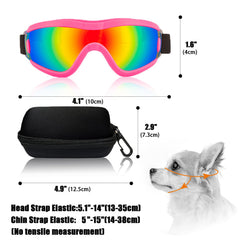 Mitubati dog goggles adjustable strap ensure a secure fit during active outdoor play.