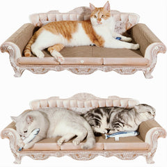 Miwoowim extra-large sofa-scratcher bed in sofa-shape for spacious lounging and scratching
