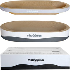 miwoowim oval scratcher close up on curved basin ergonomic design
