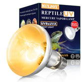 MIXJOY 100W reptile heat lamp bulb provides full spectrum light and heat