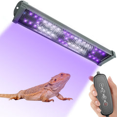 MIXJOY UVB light front view showing compact design for reptile enclosures