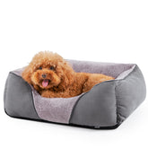 MIXJOY Calming Bed with soft rabbit-velvet interior for cozy naps