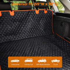 MIXJOY cargo liner waterproof-fabric resists spills and mud for easy cleaning.