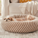 MIXJOY donut dog bed with removable cover for easy cleaning