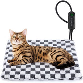 MIXJOY heated cat bed top view with cozy warmth ready for a chilly day
