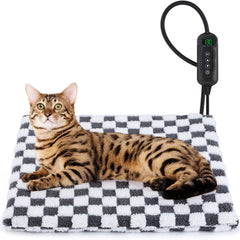 MIXJOY heated cat bed top view with cozy warmth ready for a chilly day