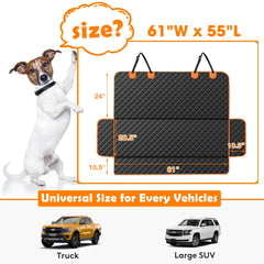 MIXJOY waterproof truck seat cover keeps interior dry and clean.
