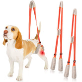 Mixweer rear leg harness in orange supports mobility with a gentle lift