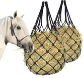 MIYABALA hay net for horses, 34in long, promotes slower feeding for calmer mealtimes.