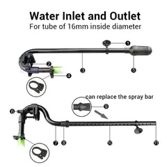 MiOYOOW inlet outlet tube assembly with secure connectors for reliable circulation