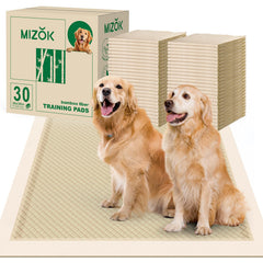 MIZOK bamboo-pee-pad-36x36 top layer for fast absorption and quick drying.