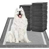 MIZOK 30x36 XXL charcoal dog pads showing full coverage for large dogs.