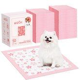 MIZOK Puppy Pads 22x22 cherry blossom pattern enhances training spaces