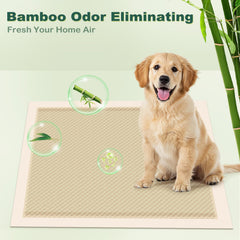 MIZOK puppy pads leak protection with PE bottom film on flooring