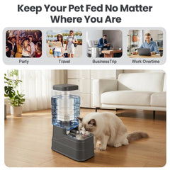 MJpepark gravity-fed design keeps pets hydrated without daily refills