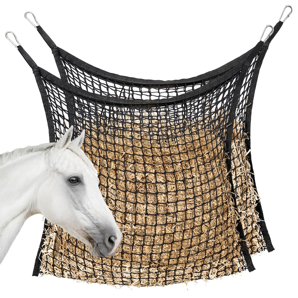 MKO SHUN slow feed hay net top opening eases filling and reduces waste.