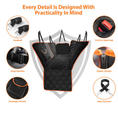 Mlivrom waterproof back-seat dog cover keeps liquids away and cleans easily.