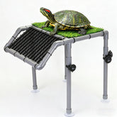 MLONDHSU extra-large turtle basking platform ramp for easy climbs and stable support.