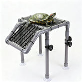 MLONDHSU large turtle basking platform in-tank provides a dry resting area for turtles.