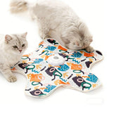 Mloowa hide-and-seek toy with feather wand for indoor hunting