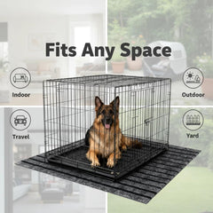 Mluyeri non-slip bottom keeps mat secure inside the crate
