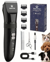 M&M STAR dog grooming clipper with LED display for precise trimming