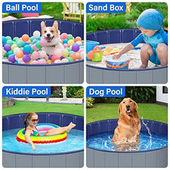 MMdipon dog pool, hard plastic construction, durable and sturdy.