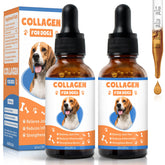 MNQAXZ collagen for dogs bottle pour for easy daily dosing to support mobility.
