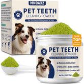 MNQAXZ dental powder for dogs promotes fresh breath during meals.