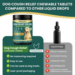 MNQAXZ Dog Cough Relief Chews ingredients scene featuring marshmallow and chamomile