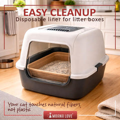 No plastic liner required for simple, hygienic setup.