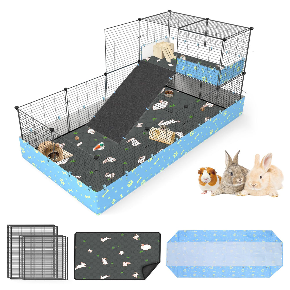 MODESLAB cage with tarp wall for a tidy, contained play area