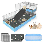 MODESLAB cage with tarp wall for a tidy, contained play area