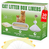 Modish Home Decor jumbo cat litter liner in a rigid box, easy to grab and store.