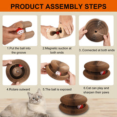 MoeQOassis Kitty Kurls folded accordion for space-saving storage