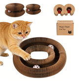 MoeQOassis Kitty Kurls infinity scratchboard for engaging indoor cats