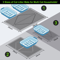 Mofason waterproof-urine-proof-litter-mat protects floors and cleans easily.