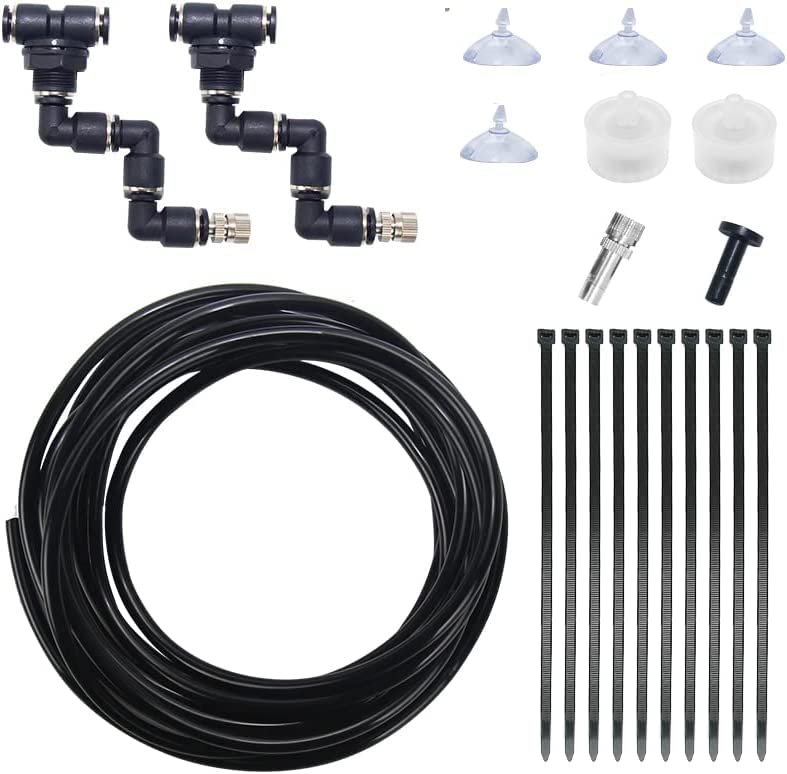Moistenland misting nozzle with 360-degree rotation for even humidity in terrariums