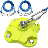 MOLANZ heavy-duty tie-out stake securely anchors large dogs outdoors.