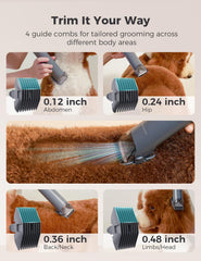 MomcozyPet FurEase all-in-one attachments for versatile grooming tasks