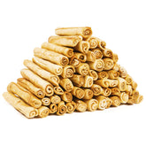 MON2SUN dog rawhide rolls twist 6.5-inch packaging for small dogs, value pack