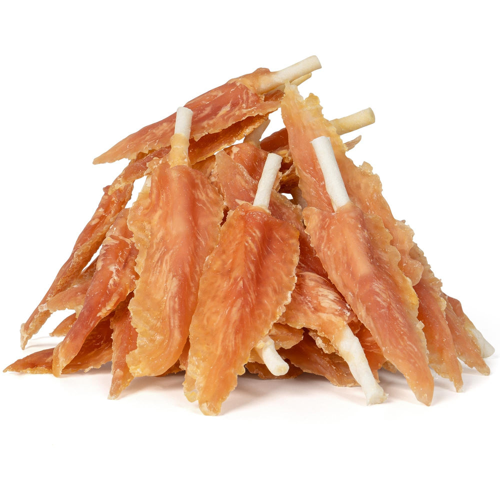 MON2SUN dog rawhide twist 4-4.5 inch for small dogs, dental-friendly chew.