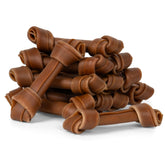 MON2SUN Peanut Butter Bones 5-inch chews for small and medium dogs help promote dental health.