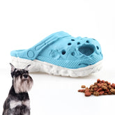 MONDOTOY dog chew slipper toy in durable rubber for aggressive chewers indoors.