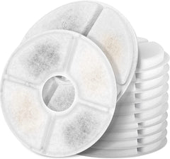 Monsin cat fountain filter pack 12 preserves water freshness for pets.